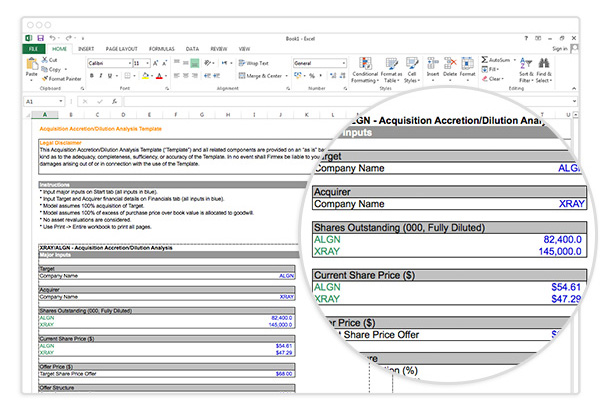 accretion/dilution model